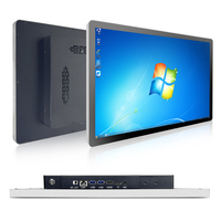 Moniteur tactile industriel étanche IP65 POFX 21,5/27 pouces, PC panneau mural Android/Windows, 1000 nits, lisible en plein soleil