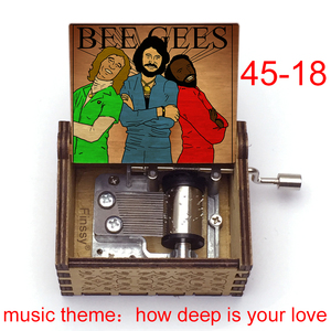 Caja Musical Antigua de Madera con Manivela, Música de 'How Deep Is <span class=keywords><strong>Your</strong></span> <span class=keywords><strong>Love</strong></span>', Regalo de Navidad - Product Image 3