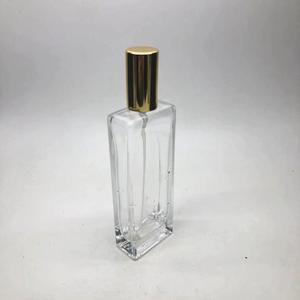 Hình chữ nhật 55ml chai nước hoa thủy tinh nhôm uốn Nắp khuếch tán chất lỏng xà phòng giấy vệ sinh tã Tampon bề mặt dập nóng - Product Image 3