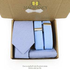 Box Verpackung Männer Kinder Salbei Grün Rosa Elastische Hosenträger Solid BowTie Square Schal Krawatte Set Party Hochzeiten Daily Wear Zubehör - Product Image 5