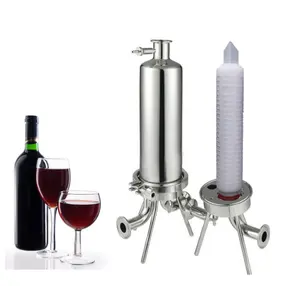 Alloggiamento filtro SS316 10 "/Mini alloggiamento filtro cartuccia lavorazione vino per filtrazione birra/alcool/Vodka