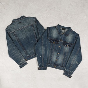 Thời Trang Heavyweight Denim Áo Khoác Unisex Outwear Biểu Tượng Tùy Chỉnh Lỏng Phù Hợp Với Quần Jean Áo Gió Cho Mens Cổ Điển Rửa Axit Áo Khoác Giá Rẻ - Product Image 2