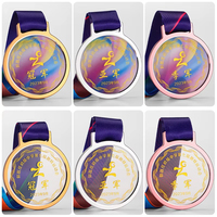 Médailles sportives personnalisées en bronze, argent et or, plaquées, 3D, durables, médailles de récompense personnalisées en métal pour les sports
