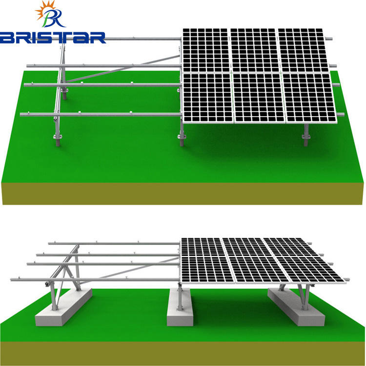 Aluminum Solar Pv Panel Ground Installation Tilt Mount Racking ...
