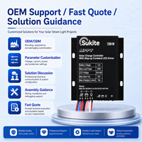 Contrôleur solaire Sukite Precise MPPT 1280 12V 15A 80W avec capteur de lumière intégré pour projet d'éclairage extérieur