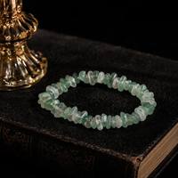 Bracelet extensible en éclats de cristal d'améthyste naturelle, fait main, pierres précieuses de guérison, bijoux perlés élastiques bohèmes, unisexe, Chine