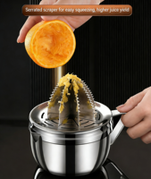 Presse-agrumes manuelle en acier inoxydable, extracteur de jus de fruits, presse-citron en métal pour la cuisine, la maison et les restaurants