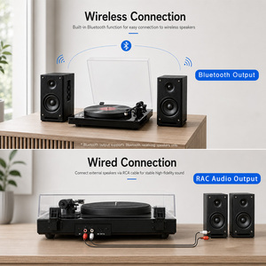 Tocadiscos AT-3600L de Alta Gama, Venta al Por Mayor de Fábrica, OEM/ODM, Acabado en Pintura Piano, Gramófono con Bluetooth, Sonido Hi-Fi, Reproductor de Vinilos LP - Product Image 4