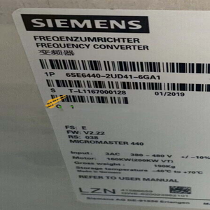 ไมโครมาสเตอร์ 440 รุ่น 6SE64402UD416GA1 กำลังไฟ 90 กิโลวัตต์ 3 เฟส 380-480 โวลต์ พร้อม PLC - Product Image 1