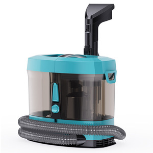 Carpet Cleaner Wet And Dry Canister 1-2L Water Tank Hot Water Spray Function Plastic Electric Blue European Standard - Product Image 1