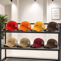Cappellino da Baseball in Rete Personalizzato OEM, Logo Ricamato 3D, Cappello a 5 Pannelli in Cotone Stampato, Cappelli da Golf con Logo Personalizzato