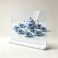 Écran d'affichage numérique OLED 2K transparent de 55 pouces, affichage publicitaire pour vitrine de magasin, affichage interactif tactile pour magasin commercial, CMS SDK