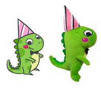 Neues Design Soft Cute Plüsch Dinosaurier Spielzeug Weighted Stuffed Animal Custom