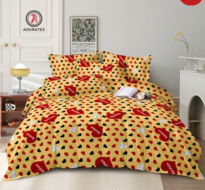 AL MOUNA Draps De Lit 4 Pièces En Tissu 100% Qualite Vente En Gros Bon Marche Pour <span class=keywords><strong>La</strong></span> Maison Et L'hotel - Product Image 3
