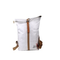 Sac à dos écologique FOCUS, impression personnalisée, logo personnalisé, écologique, imperméable, à enroulement, en Tyvek, sac à dos promotionnel en papier