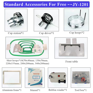 Máquina de bordar computarizada de una sola cabeza y 15 agujas para parches de calcetines y calzado plano 3D, con entrega a domicilio YunFu Cap - Product Image 4