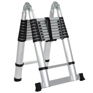 <span class=keywords><strong>Échelle</strong></span> télescopique double face pliable et facile à ranger, <span class=keywords><strong>échelle</strong></span> télescopique en aluminium, <span class=keywords><strong>échelle</strong></span> extensible, carton argenté, moderne, 1 pièce - Product Image 2