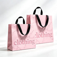 Sacs d'emballage pour vêtements de luxe, laminés, écologiques, recyclables, résistants, avec logo personnalisé, sacs de shopping avec logos