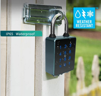 Cadenas intelligent en alliage de zinc avec fonction d'alarme anti-effraction améliorée, mot de passe TTLOCK, carte RFID, clé