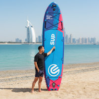 Planche à pagaie gonflable personnalisable pour la pêche avec accessoires, planche de surf et quai pour le surf et les jeux aquatiques