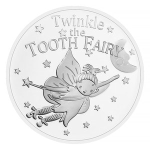 Funda protectora de técnica chapada en monedas coleccionable de Hada de los dientes de fantasía, regalo incluido para exhibir o presentar a los niños - Product Image 1