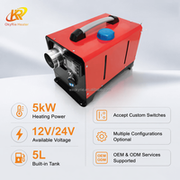 Wuxi OkyRie AX51H 5KW Pemanas Diesel Horizontal Lengkap dengan Aksesoris 4 Pilihan Warna untuk RV Trailer Motorhome