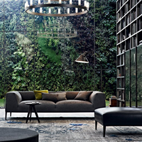 Ensemble de bureau exécutif moderne et contemporain en cuir, base métallique, plusieurs couleurs, utilisation hospitalière, mobilier commercial, design unique