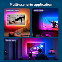 Kit de Iluminación Ambiental LED para TV 4K 120Hz 2.1, con Control por WiFi y Aplicación, para PC, Epistar DreamColor, Música, Juegos y Cine en Casa