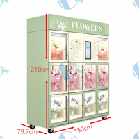 Distributeur automatique intelligent de fleurs en libre-service 24h/24, modèle OEM d'usine, vente chaude, distributeur de bouquets