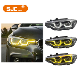 Faros Láser SJC Auto Accessories para <span class=keywords><strong>BMW</strong></span> Serie 3 F30 F31 F35 M3 0 2012-2018, Luces Delanteras de Venta Caliente, DRL Amarillo y Blanco - Product Image 1