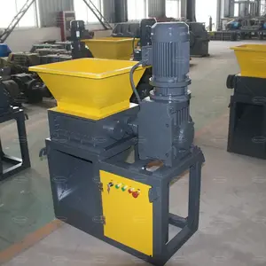 Double Shaft Waste Material Hard Disk Plastic Pet Bottle Recycling Shredder Machine Mini Metal Shredder For Iron