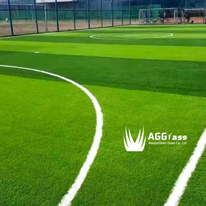 AlwaysGreen Gras 50mm Florhöhe Polypropylen Hochdichte Langlebiger Kunstrasen für Fußballplatz Fußballfeld Hinterhof Garten - Product Image 1