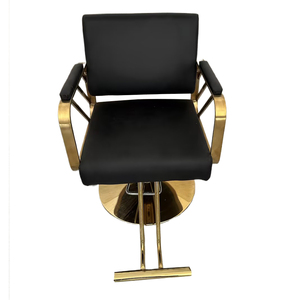 Chaise de salon ergonomique moderne avec structure en acier, rotation à 360 degrés, utilisation en atelier, chaise de coiffure - Product Image 2