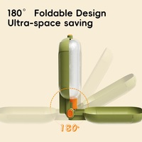 Bouteille d'eau portable 2-en-1 pour animaux de compagnie avec gamelles intégrées – Écologique, idéale pour les voyages en extérieur – Nouveauté très demandée