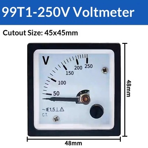99T1-A Zeiger-AC-Amperemeter 50/5100/5 Voltmeter 250V/300V Mechanischer Messkopf 50A - Product Image 6