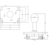 Manettes de jeu de haute qualité Chilong CL-3007 avec frein à main pour machines de jeu et jeux d'arcade