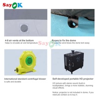Sayok 5m Portable Gonflable Planétarium Projection Dôme Gonflable Astronomie Tente pour Écoles