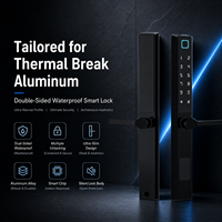 Puertas y Ventanas Abatibles de Aleación de Aluminio con Cerraduras Electrónicas Inteligentes con Código de Huella Dactilar, Llave y Desbloqueo Remoto, con Aplicación Graffiti Gateway