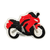 Breloques de chaussures de moto en caoutchouc souple PVC, accessoires de moto DIY pour pantoufles, décorations de chaussures de course de moto personnalisées