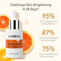 Ensemble de soins de la peau à la vitamine C LANBENA, marque privée, blanchissant, éclaircissant, anti-rides, anti-âge, élimination des taches brunes, 5 pièces