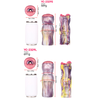 YOCY 2329-QB nouvelle pompe à Air Oral Cup mâle fantaisie Silicone masturbateur expérience réaliste jouets sexuels deux tailles avec modèle de pompe à Air