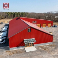 Kits de construction en acier préfabriqués modernes ZTSS à montage facile pour entrepôts, hangars et abris de stockage
