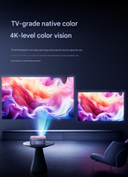 Projecteur portable intelligent 8K Ultra HD Android 9 3D Ready 2026 avec batterie intégrée (2-3 heures) 2500 Lumens pour la maison PTZ