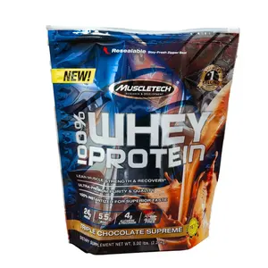 Túi bột Whey protein 1kg 10kg có khóa kéo đứng lên bao bì túi