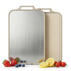 Planche à découper en plastique PP antidérapante, ensemble de blocs de préparation antibactériens, lavables au lave-vaisselle, double face, qualité alimentaire - Product Image 1