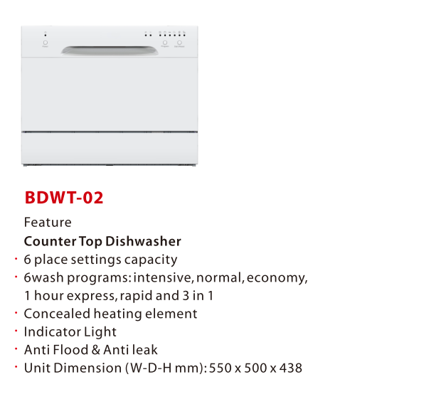 wash programs drawer dishwasher factory wholesale