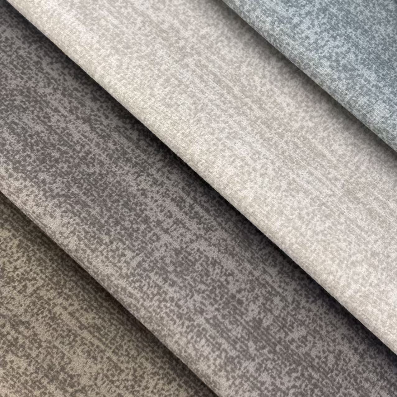 High Quality Furniture Fabric Textiles Manufacturer 100% Polyester Knitted Printed Velvet Fabric for Sofa Furniture