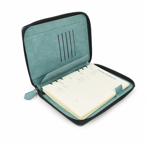 OEM ODM Manufacturer Custom Logo A5 PU Leather Zipper <b>Ring</b> <b>Binder</b> Notebook Refillable Business Organizer Corporate Gift - Product Image 3
