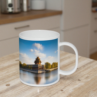 Pour BestSub vente en gros 11oz personnalisé blanc Sublimation tasse à café personnalisée pour la rentrée des classes