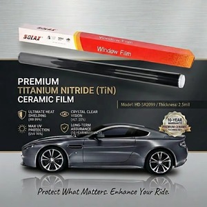 Nouveau film teinté pour vitres en nitrure de titane nano-céramique, isolation thermique, film teinté pour voiture, protection contre les rayons infrarouges, film de contrôle solaire pour vitres - Product Image 1